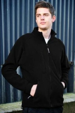 Warrior Baltimore Mens Black Fleece Coat