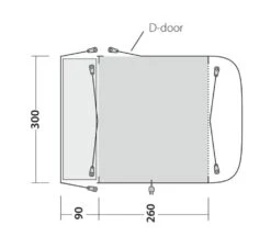 Outwell Newburg 260 Drive Away Awning -Outwell Sales 111102 newburg 260 drawing floorplan3