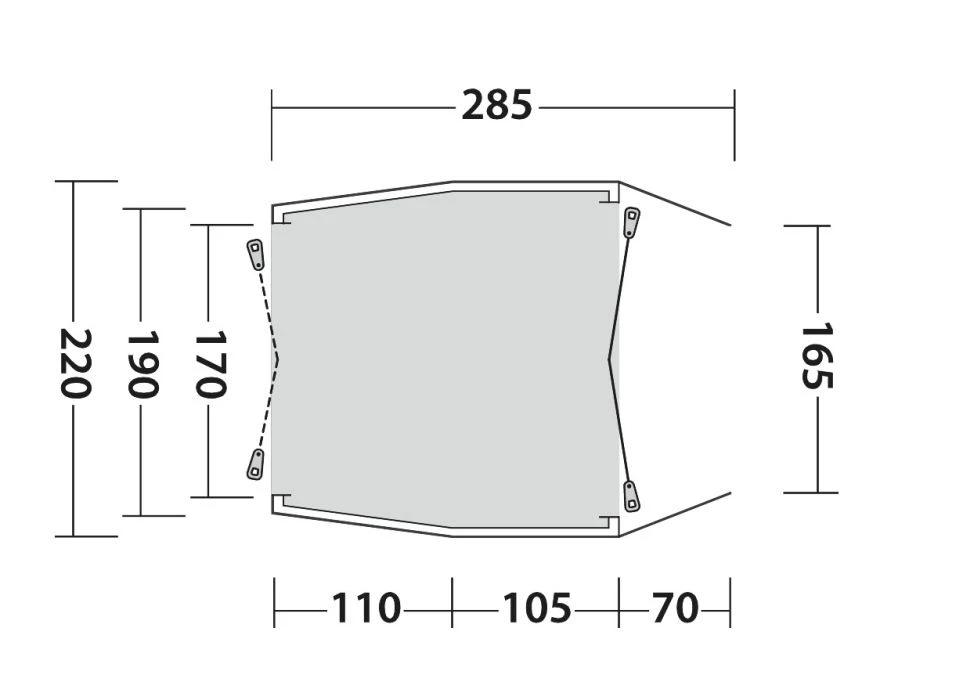 Outwell Dunecrest Drive Away Awning 2 Outwell Dunecrest Drive Away Awning - Image 2