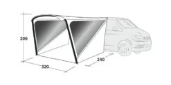 Outwell Touring Shelter Air -Outwell Sales 111358 touring shelter air drawing perspective2