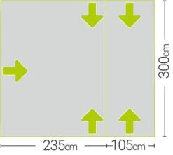 Quest Falcon 300 Low Poled Drive Away Awning 7 Quest Falcon 300 Low Poled Drive Away Awning -Outwell Sales a3507 7 midsize