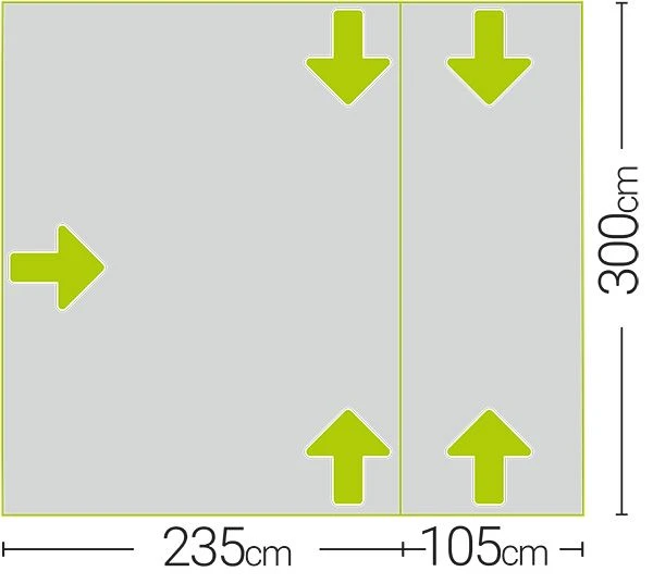 Quest Falcon 300 Low Poled Drive Away Awning 3 Quest Falcon 300 Low Poled Drive Away Awning - Image 3