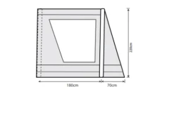 Outdoor Revolution Airedale 7.0SE / 9.0SE Front Porch Extension -Outwell Sales airedale 7se 9se front porch extension floorplan 1