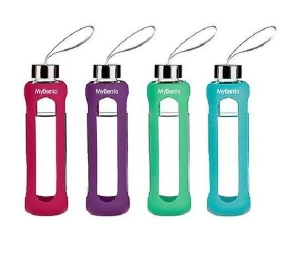 Summit MyBento 500ml Glass Eco Bottle Silicone Cover 1 Summit MyBento 500ml Glass Eco Bottle Silicone Cover