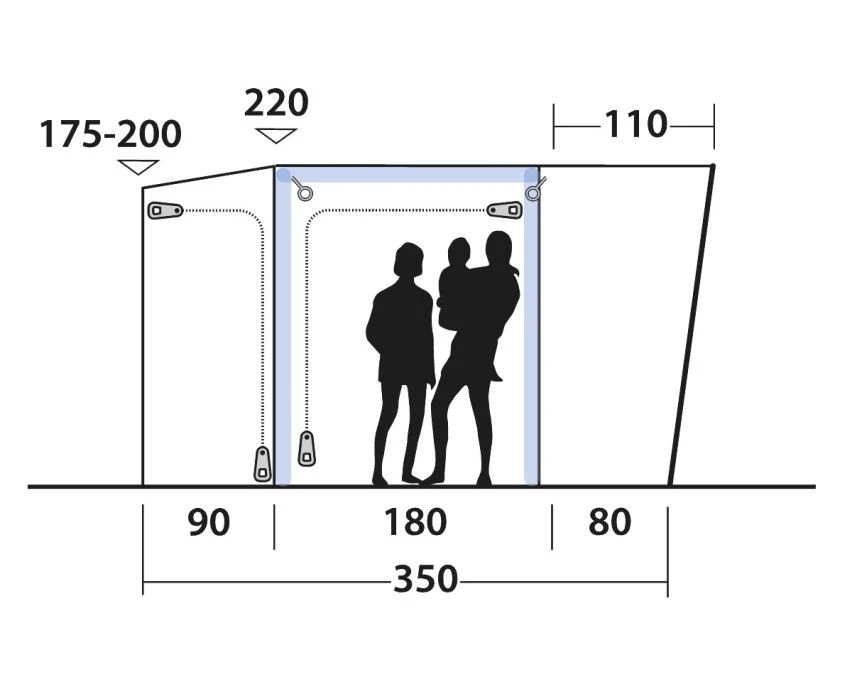 Outwell Maryville 260SA Flex Drive Away Air Awning 15 Outwell Maryville 260SA Flex Drive Away Air Awning - Image 15