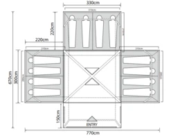 Outdoor Revolution Camp Star 1200 Air Tent Bundle (2022) -Outwell Sales campstar 1200 1 1