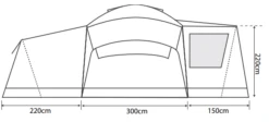 Outdoor Revolution Camp Star 1200 Air Tent Bundle (2022) -Outwell Sales campstar 1200 3