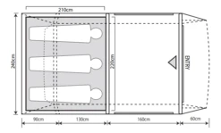 Outdoor Revolution Camp Star 350 Air Tent Bundle (2022) -Outwell Sales campstar 350 2 1
