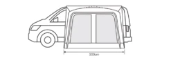 Outdoor Revolution Cayman Cuba Air Mid Drive Away Awning -Outwell Sales cayman cuba 3 1