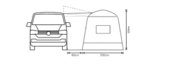 Outdoor Revolution Outhouse Handi Low Drive Away Awning -Outwell Sales cayman outhouse handi 2 1