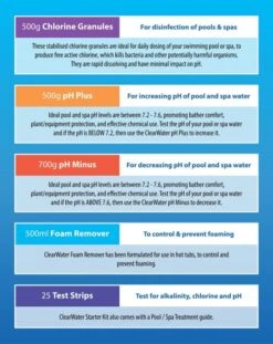 Clearwater Hot Tub Chemical Starter Kit -Outwell Sales ch0018