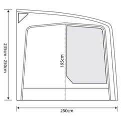Outdoor Revolution Eclipse Pro 420 Caravan Awning -Outwell Sales eclipse pro 420 spec2