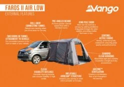 Vango Faros II Air Low Drive Away Awning -Outwell Sales faros ii air low 1