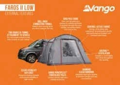 Vango Faros II Low Drive Away Awning -Outwell Sales faros ii low 1