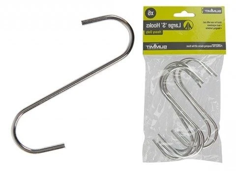 Summit Pack Of 6 Large `S` Hooks 2 Summit Pack Of 6 Large `S` Hooks - Image 2