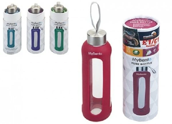 Summit MyBento 500ml Glass Eco Bottle Silicone Cover 2 Summit MyBento 500ml Glass Eco Bottle Silicone Cover - Image 2