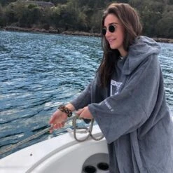 Adult Changing Dry Robe, Rock Grey -Outwell Sales juniors rock grey changing robe3 2