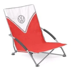 Volkswagen Red Campervan Folding Low Camping Chair -Outwell Sales ol0192 vw low folding chair red 2 88a838