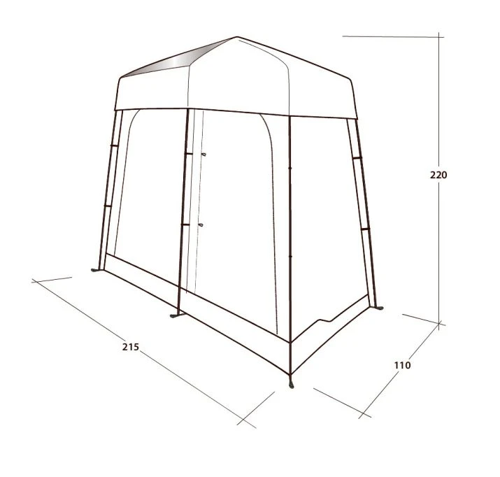 Outwell Seahaven Comfort Station Double Utility Tent 2 Outwell Seahaven Comfort Station Double Utility Tent - Image 2