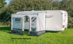 Sunncamp Protekta Sun Canopy 13ft -Outwell Sales protekta roll out sun canopy incl. wall pack 3 min 1 1