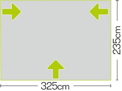 Quest Falcon 325 Poled Porch Caravan Awning 5 Quest Falcon 325 Poled Porch Caravan Awning - Image 5