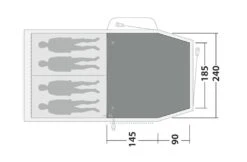 Outwell Springwood 4 Flat Woven Carpet -Outwell Sales springwood 4
