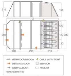 Vango Stargrove II Air TC 600XL Tent -Outwell Sales stargrove ii air tc 600xl