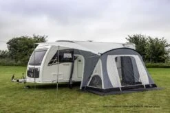 Sunncamp Swift Deluxe 325 SC Caravan Awning -Outwell Sales swift deluxe 325 sc with side sun canopy 1