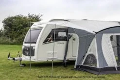 Sunncamp Swift Deluxe 325 SC Caravan Awning -Outwell Sales swift deluxe 325 sc with side sun canopy 2