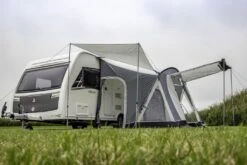Sunncamp Swift Deluxe 325 SC Caravan Awning -Outwell Sales swift deluxe 325 sc with side sun canopy 7