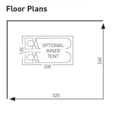 Sunncamp Dash 325 Air SC Caravan Awning -Outwell Sales swift deluxe sc 325 floor plan